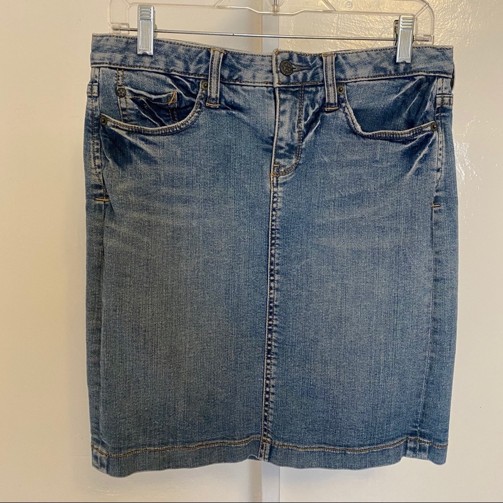Converse Vintage Women’s Denim Midi Skirt EUC | 6 - Picture 1 of 7